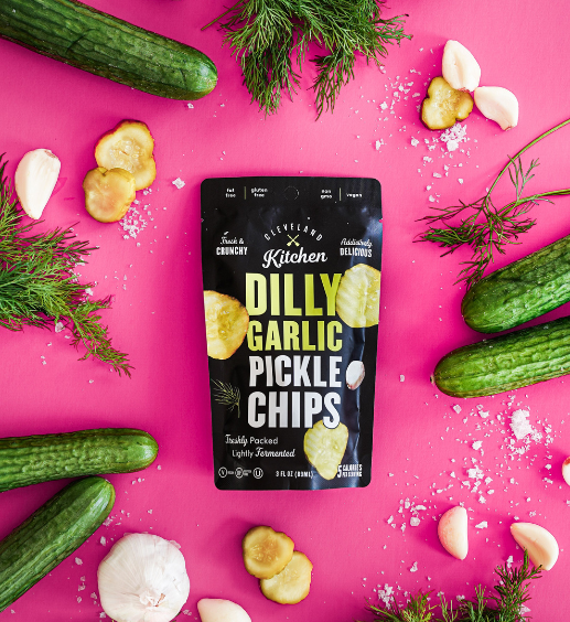 Cleveland Kitchen Single Serve Dilly Garlic Pickle Chips